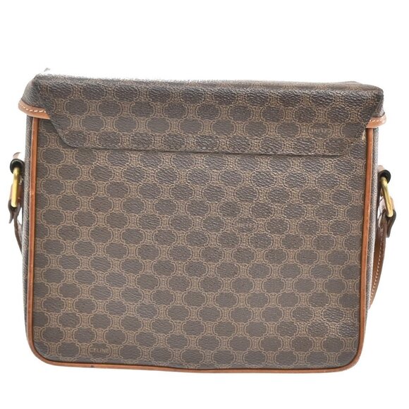 CELINE Macadam Pattern Horse Carriage Crossbody Shoulder Bag PVC Leather 31KA940 - Picture 3 of 16